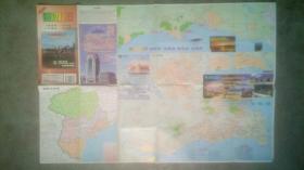 旧地图-秦皇岛交通旅游图(2000年5月1版2001年5月2印)2开8品