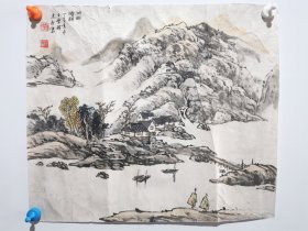 著名画家沈志康画作 一幅 尺寸：58*50厘米（带钤印），澳门总督曾收藏其作品，中国知网有推荐文章