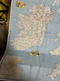 老旧地图 英文版 英国和爱尔兰