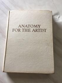 英文原版 ANATOMY FOR THE ARTIST 艺术家的解剖学1958年匈牙利布达佩斯出版八开精装品佳