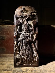 道家中天梵气斗姆元君精品浮雕令牌，已装福脏