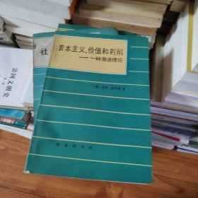 资本主义，价值和剥削一一种激进理论