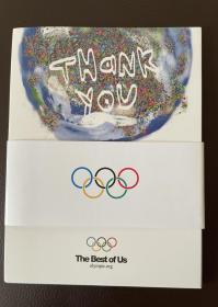 北京奥运会明信片 最好的我们 the best of us 2008年北京奥运会赞助商明信片 
主赞助商明信片。没有公开发放过。一套10张。写有各种语言的"最好的我们"字样。全新，未使用过。售出概不退换。官方印制