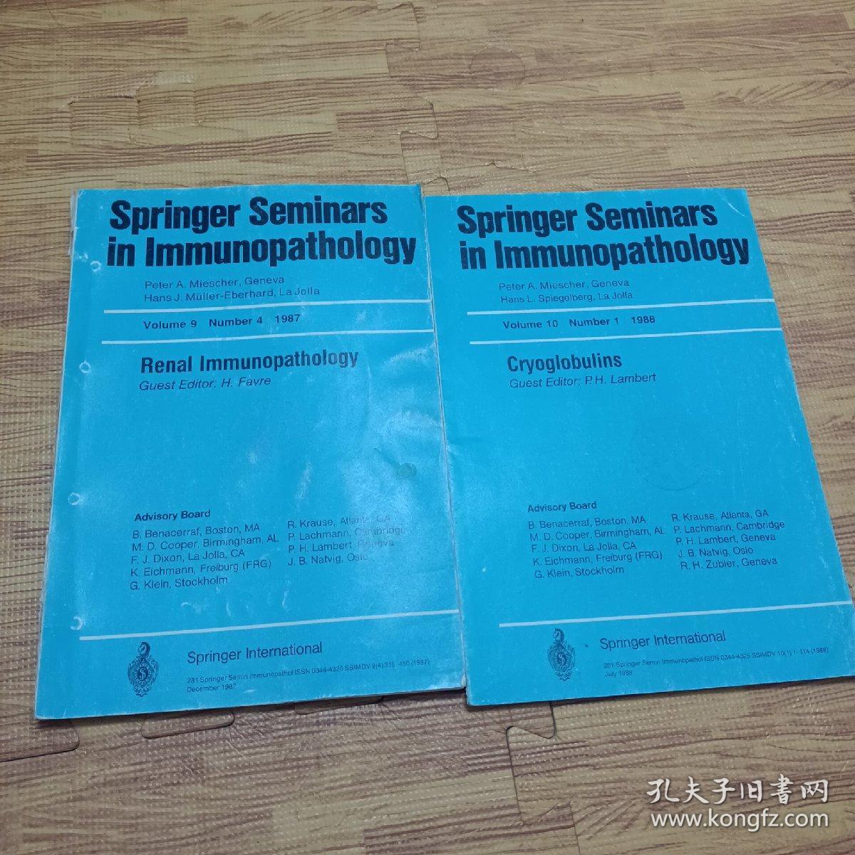 Springer Seminarsin Immunopathology斯普林格免疫病理学研讨会彼得·米舍