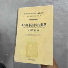 现行刑事法律司法解释分解集成