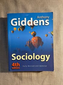 Sociology, 4th Edition 社会学 第四版 安东尼·吉登斯【英文版，16开】裸书1.5公斤重，有笔迹留意描述和照片