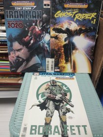 三本 漫威系列漫画 英语原版 Halloween comicfest tony stark iron man road to iron man 2020 钢铁侠 johnny blaze ghostrider marvel star wars age of rebellion bobafett