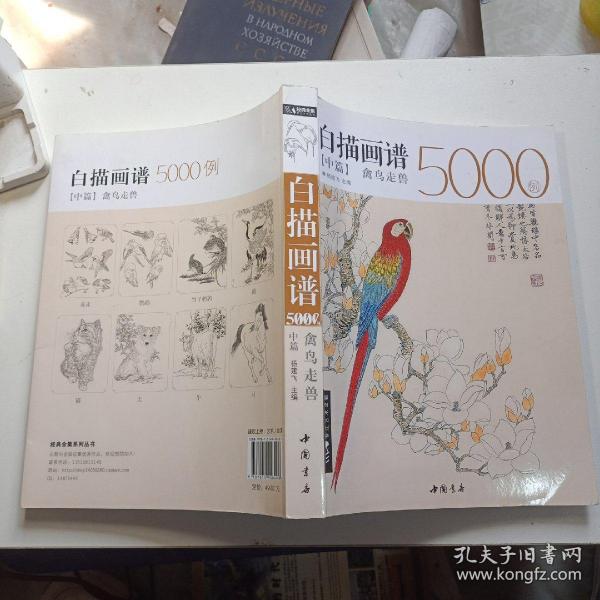 白描画谱5000例中篇(禽鸟走兽)/经典全集系列丛书