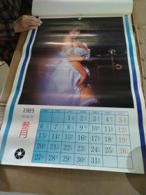 挂历1989年  吉祥如意 (缺5月.7月.)