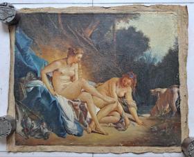 佚名世界著名油画“狄安娜出浴”6754