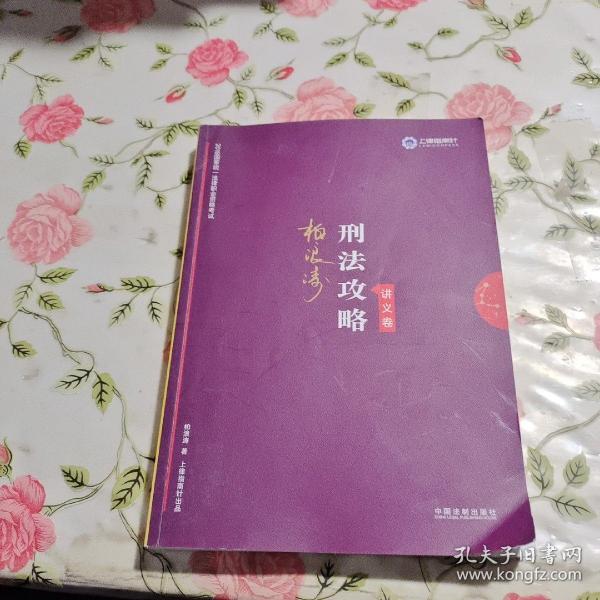 司法考试2019 上律指南针 2019国家统一法律职业资格考试：柏浪涛刑法攻略·讲义卷