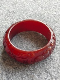 老蜜蜡手镯，包浆醇厚自然完美