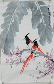 417-15张德泉《桃花漫带》