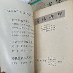 明珠璀璨“明珠杯”全国灯谜有奖创作赛专辑