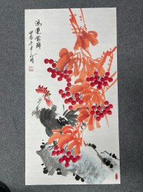 国画花鸟手绘三尺。50/100厘米。编号054