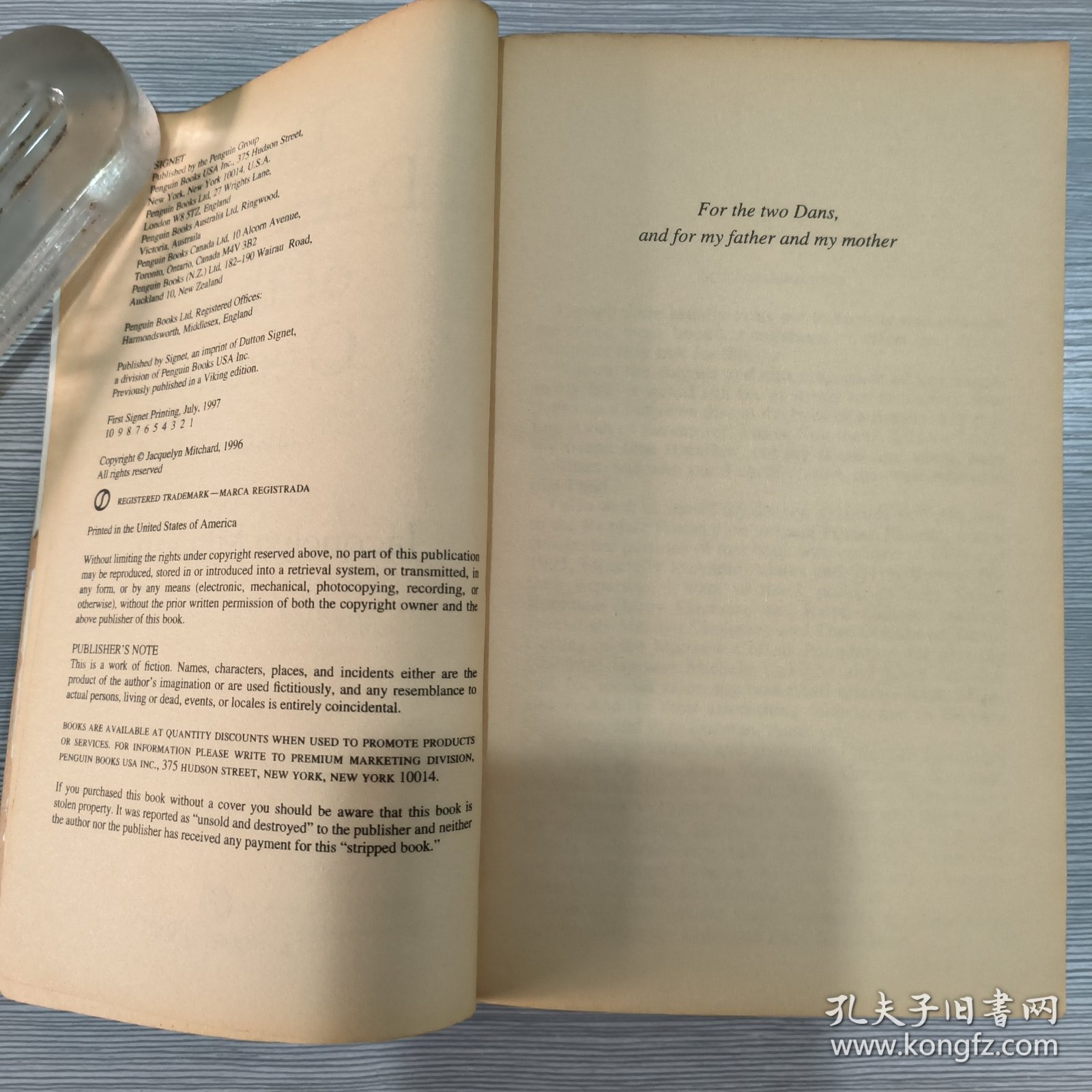 英文原版 The Deep End of the Ocean 36开