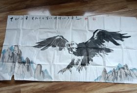 淮北画家杨仕香先生老鹰两幅