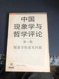 中国现象学与哲学评论（第一辑）