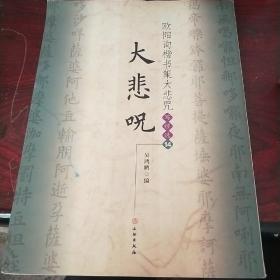 欧阳询楷书集大悲咒（写经选14）品相很差  有挺多乱画的线和字 有一页有破损