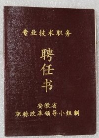 专业技术职务聘任书（空白）