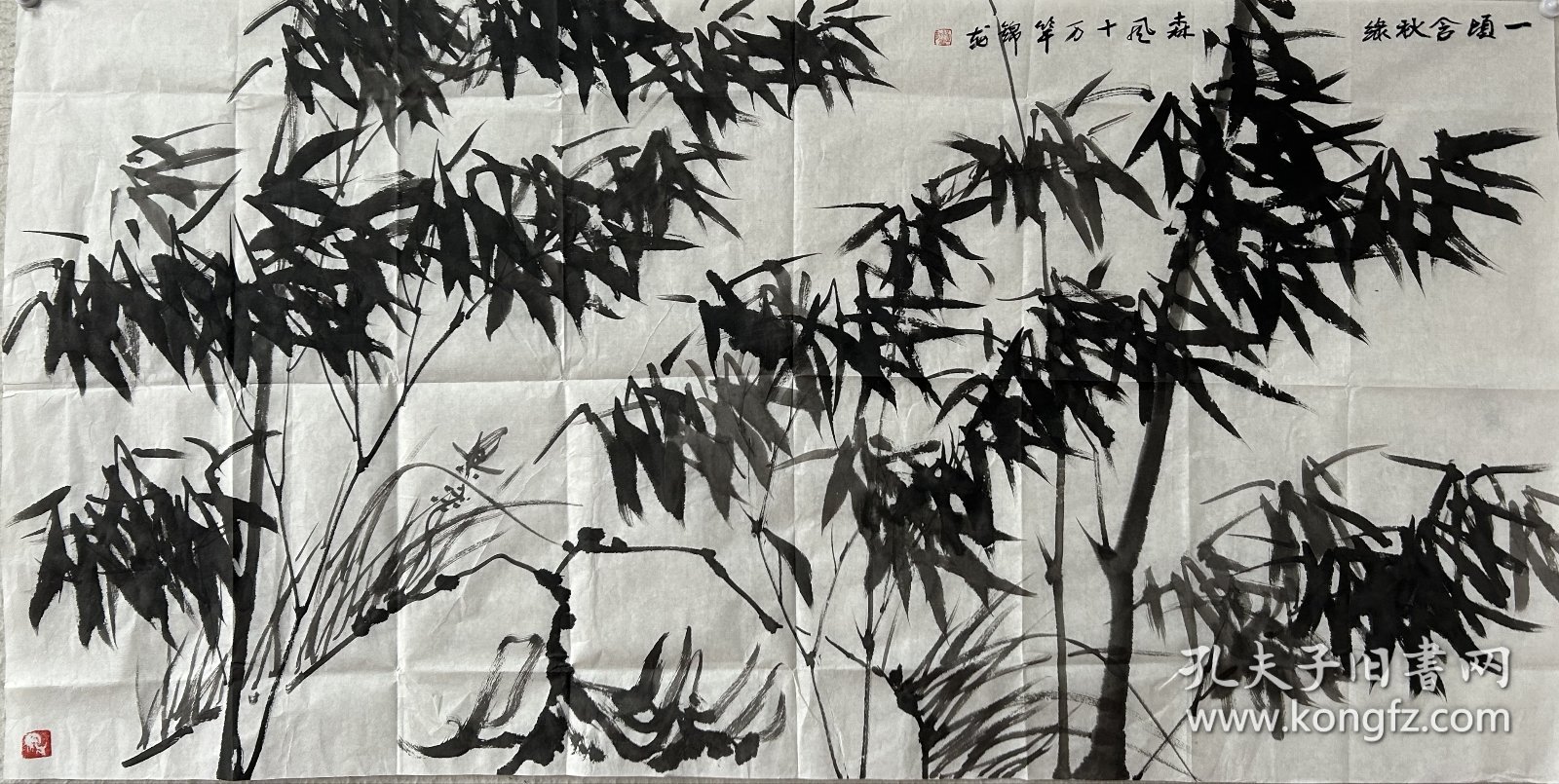 【保真字画，得自画家本人】程锦龙 137X68cm！竹子 中国美术家协会会员，浙江省美协会员中国国画家协会理事。授业於西安美术学院国画系，攵化部岩彩画高级研修班，中国美术家协会首届高级研修班，中国工笔画协会创作高研班结业，桑建国创作室画家，中国美协创作中心画家，浙江千島画院原常务副院长。授予首届中国双百公益书画家″称号。