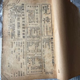 觉悟，上海民国日报附刊1924年5月14日