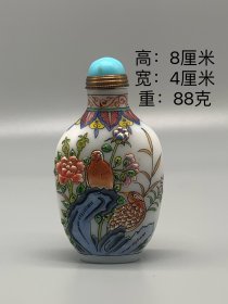 琉璃外画鼻烟壶 收藏送礼佳品