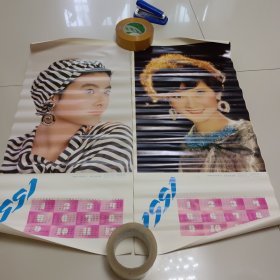 1991年年历画2张