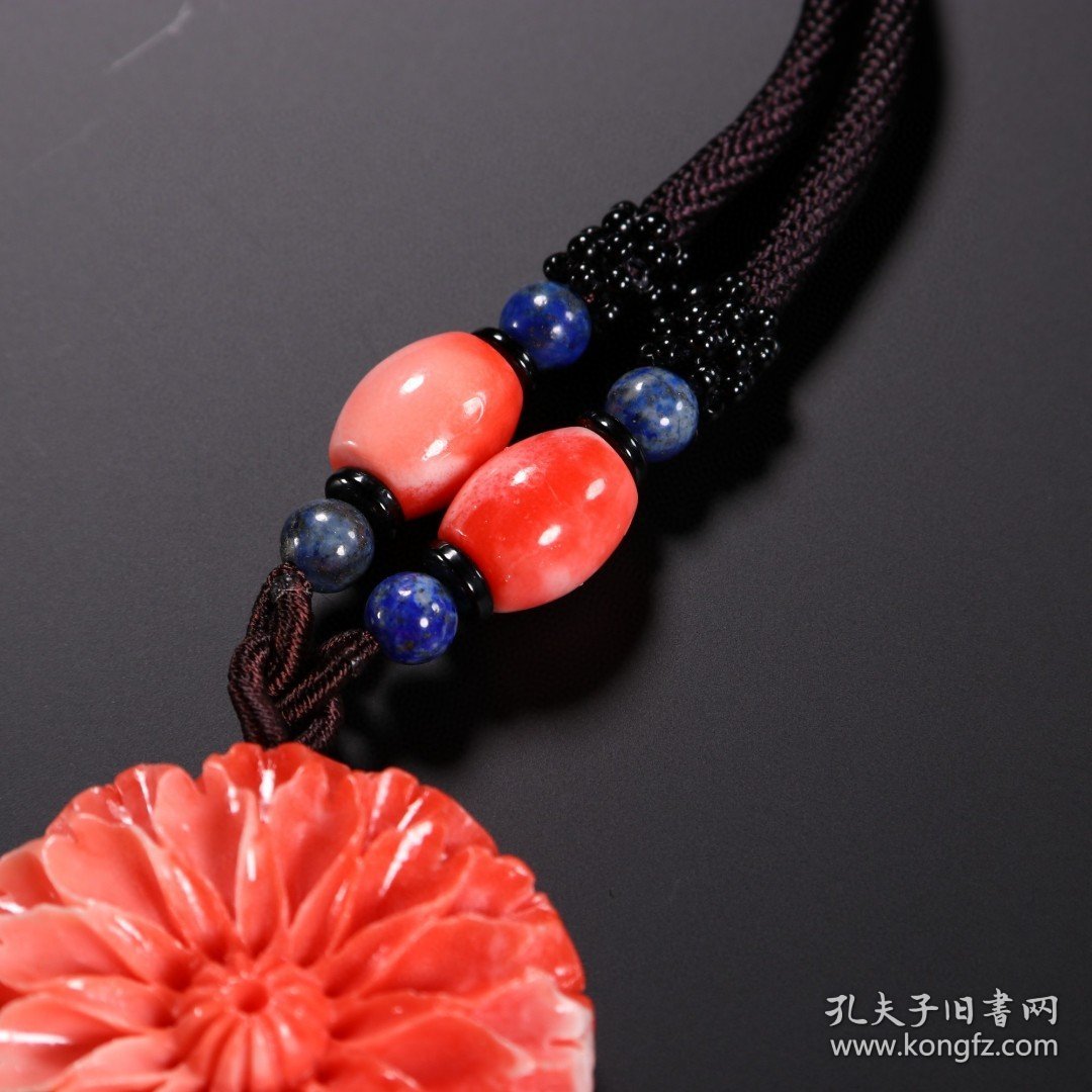 砗磲牡丹花吊坠