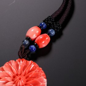 砗磲牡丹花吊坠