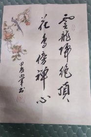 包邮中书协会员陆向军手绘书法作品46*33偏远地区补运费