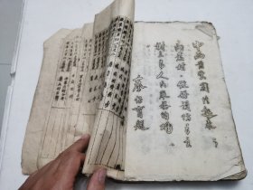 1951年油印本，山西省高平县中医进修班重要资料，教材（包括通讯录，循环生理学，消化生理学，病理学，妇幼学，解剖学，传染病学，公共卫生学，药理学，急救学，组织疗法等）一巨厚册