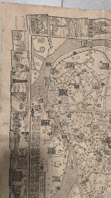 朝鲜 神宫绘图 1张 65cm×26cm+广州马路地图 1955年1张+卖渡证 1张 +追伸1张 合共4份4张合售
