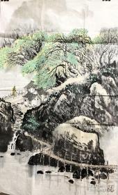 国画竖幅山水827