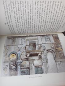 The stones of Venice by John Ruskin 罗斯金《威尼斯之石》Folio 出品精装本 带水彩及黑白插画