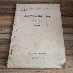 黑龙江工人运动大事记（1895-1945）