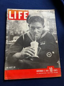 1945年11月美国生活杂志，Life Magazine ，纽约欢迎美国海军，海军专题，捷克绞死犯人，日食，两个美国人在重庆陪都之旅