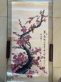 梅花图 花鸟画 国画 字画 纯手绘 条幅 卷轴 作品