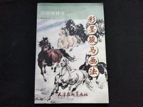 彩墨骏马画法