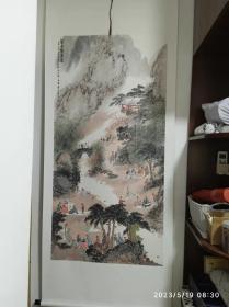 兰亭契叙图，本幅标注为临摹手绘工艺美术作品，成本价出售，不退货。