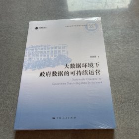 大数据环境下政府数据的可持续运营