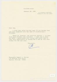 尼克松签名信