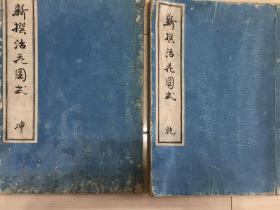 木版印刷 新选活花图式 两册全 1903年