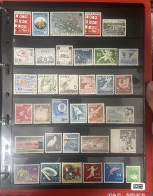 日本邮票，60余枚新票，多数成套或单枚成套，面值一千多日元