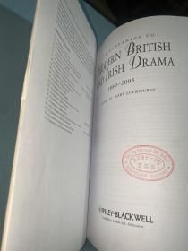 MODERN BRITISH  AND IRISH DRAMA 1880-2005