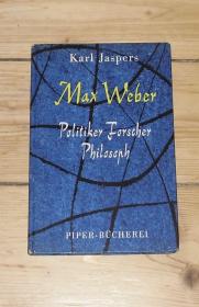 Jaspers: Max Weber  马克斯·韦伯