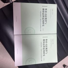 尊重司法规律与刑事法律适用研究-全国法院第27届学术讨论会获奖论文集 : 全2册