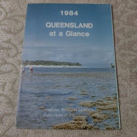 澳大利亚昆士兰介绍 带统计数据和地图 国外原版 1984年