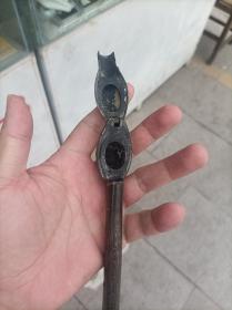 清代镶嵌银丝墨床