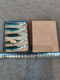 筷置 笔搁 有田烧 秋刀鱼 茶道具